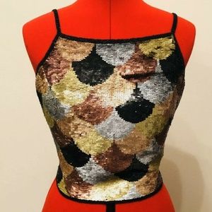 Unique Cache Sequin Top - XS - Ladies